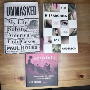 Set of Three Books: Unmasked, The Hierarchies, Good Kids Bad City